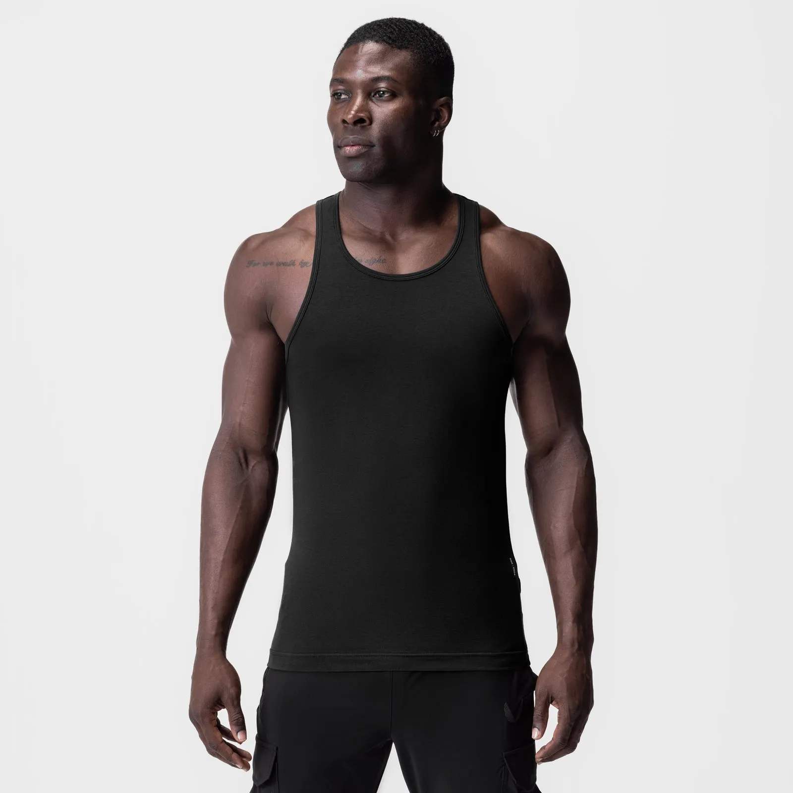 0924. Supima® Essential Slim Tank - Black