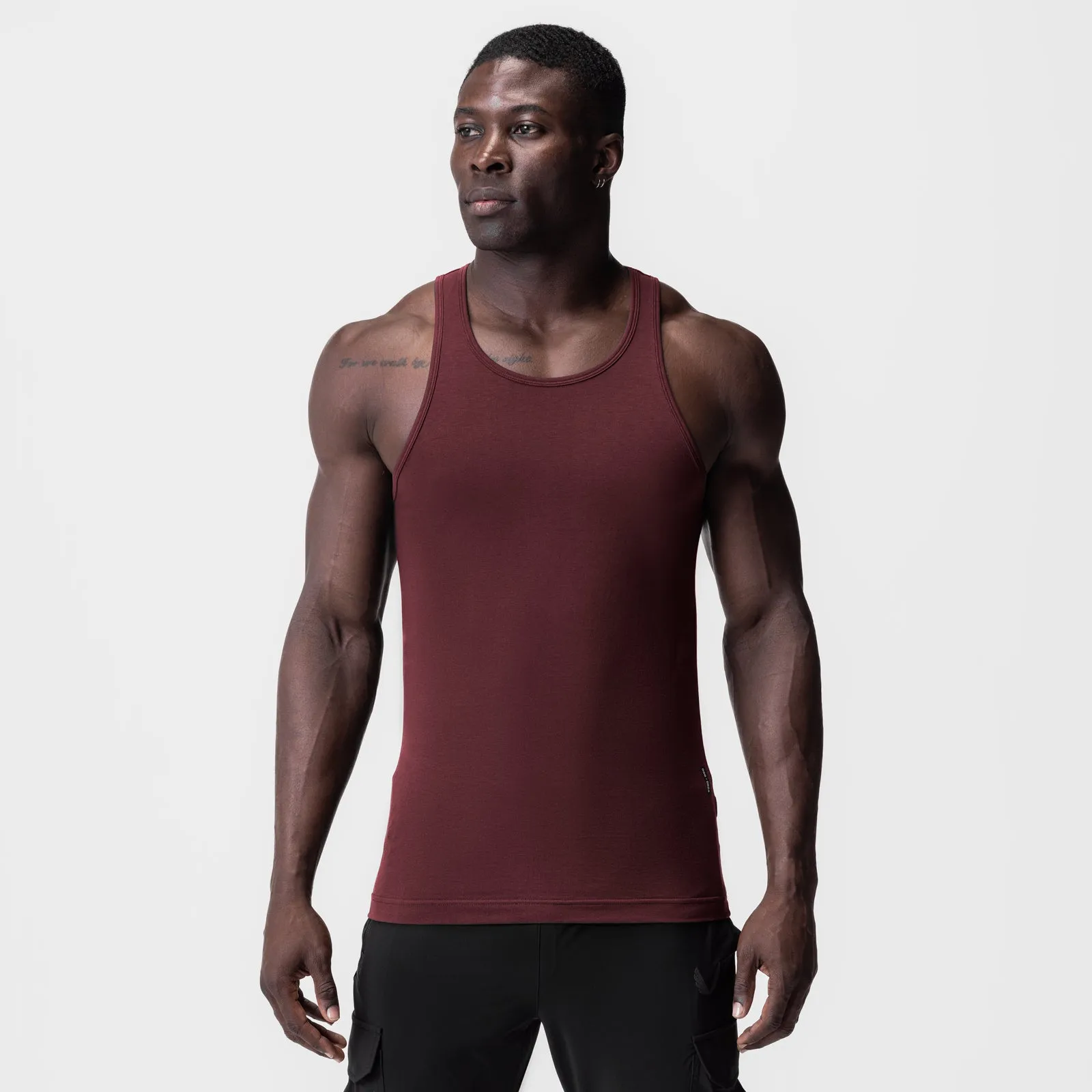 0924. Supima® Essential Slim Tank - Crimson