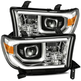 2008- 2013 Toyota Sequoia Projector Headlights Plank Style Design Chrome w/ Activation Light. Alpha Rex 880786