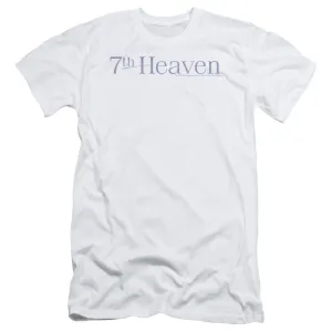 7th Heaven 7th Heaven Logo Slim Fit Mens T Shirt White