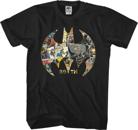 80th Anniversary Bat Symbol Collage Batman T-Shirt