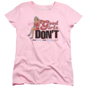 90210 Good Girls Dont Womens T Shirt Pink