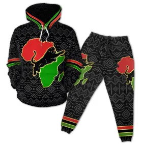 African Panther All-over Hoodie and Joggers Set