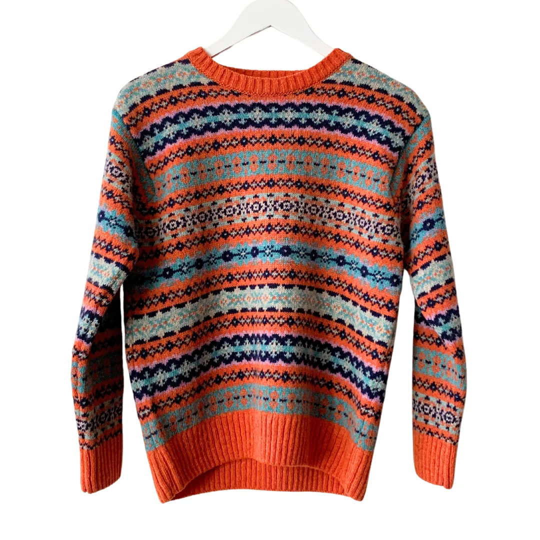 All Over Fairisle Jumper - Jaffa