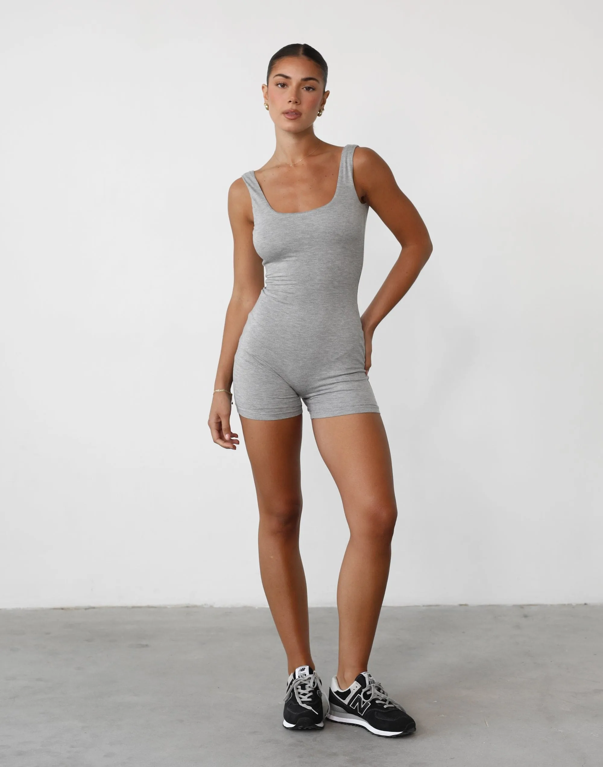 Amazia Playsuit (Grey Marle)