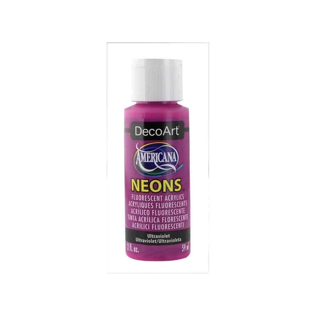 Americana Neon Fluorescent Acrylic Paint 2oz