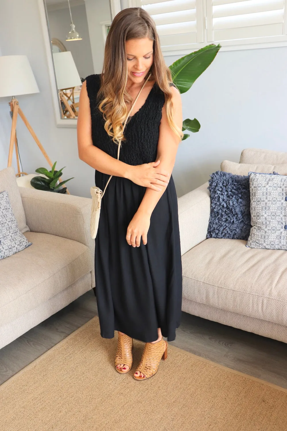 Anastasia Maxi Dress In Black