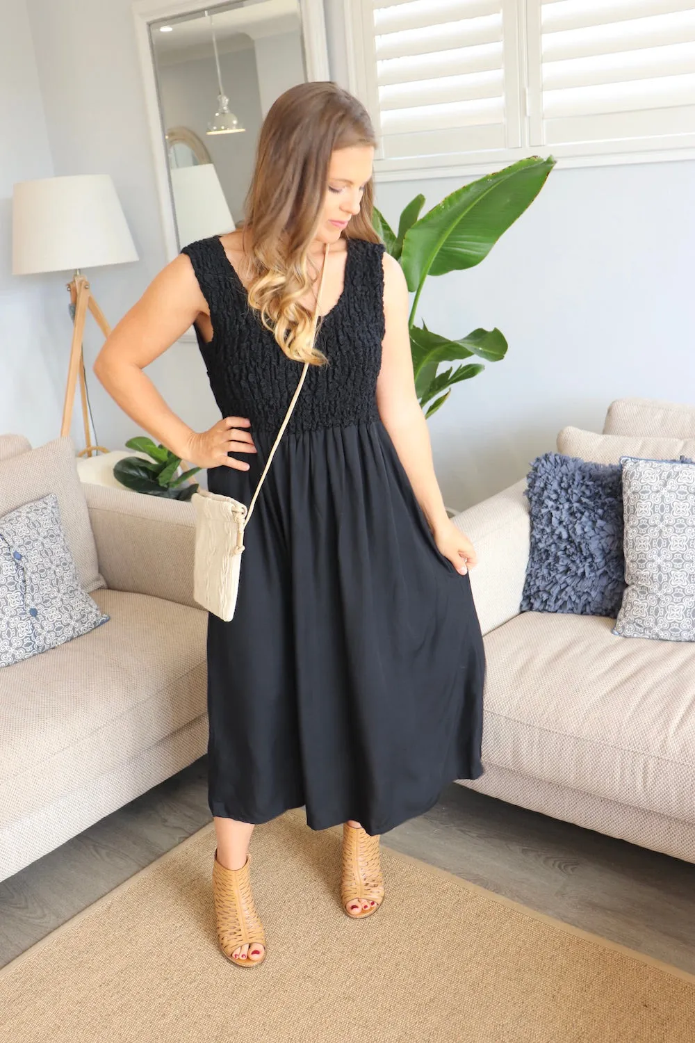 Anastasia Maxi Dress In Black