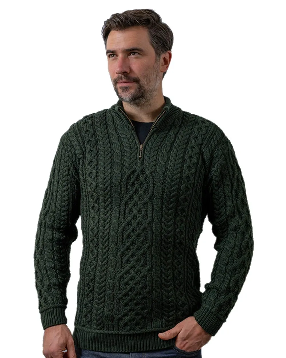 Aran Supersoft Merino 1/2 Zip Jumper