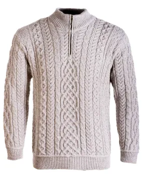 Aran Supersoft Merino 1/2 Zip Jumper