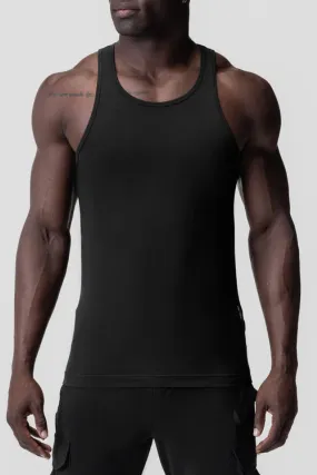 ASRV Supima Essential Slim Tank - Black