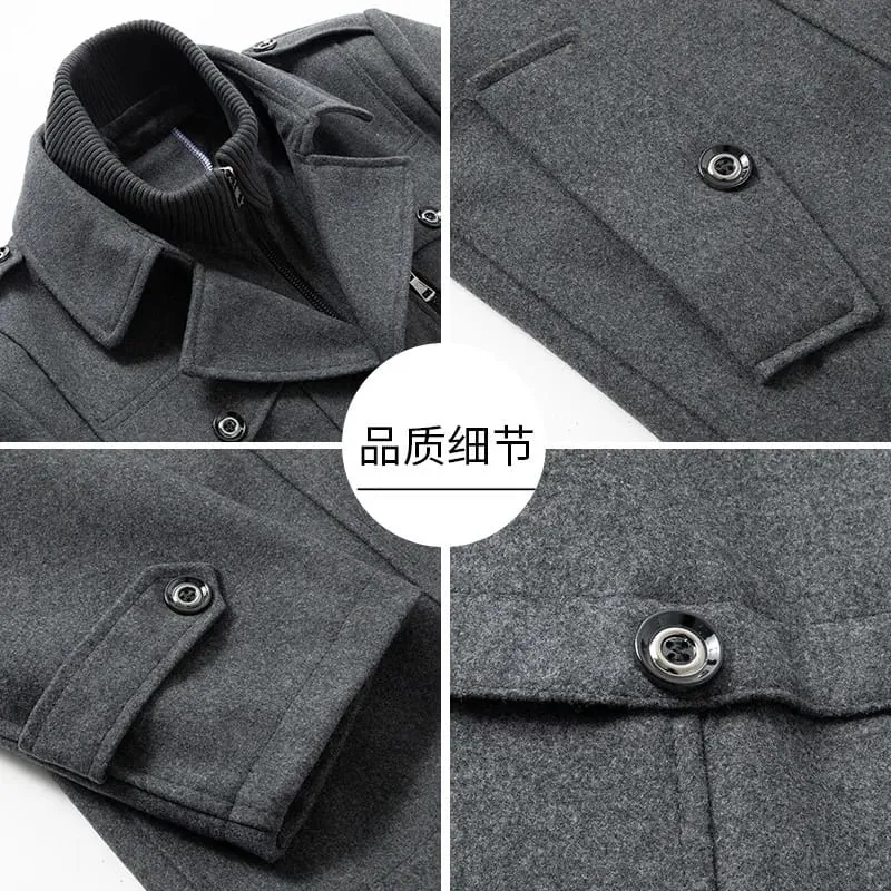 Autumn Winter Woolen Coat for Men S4121559