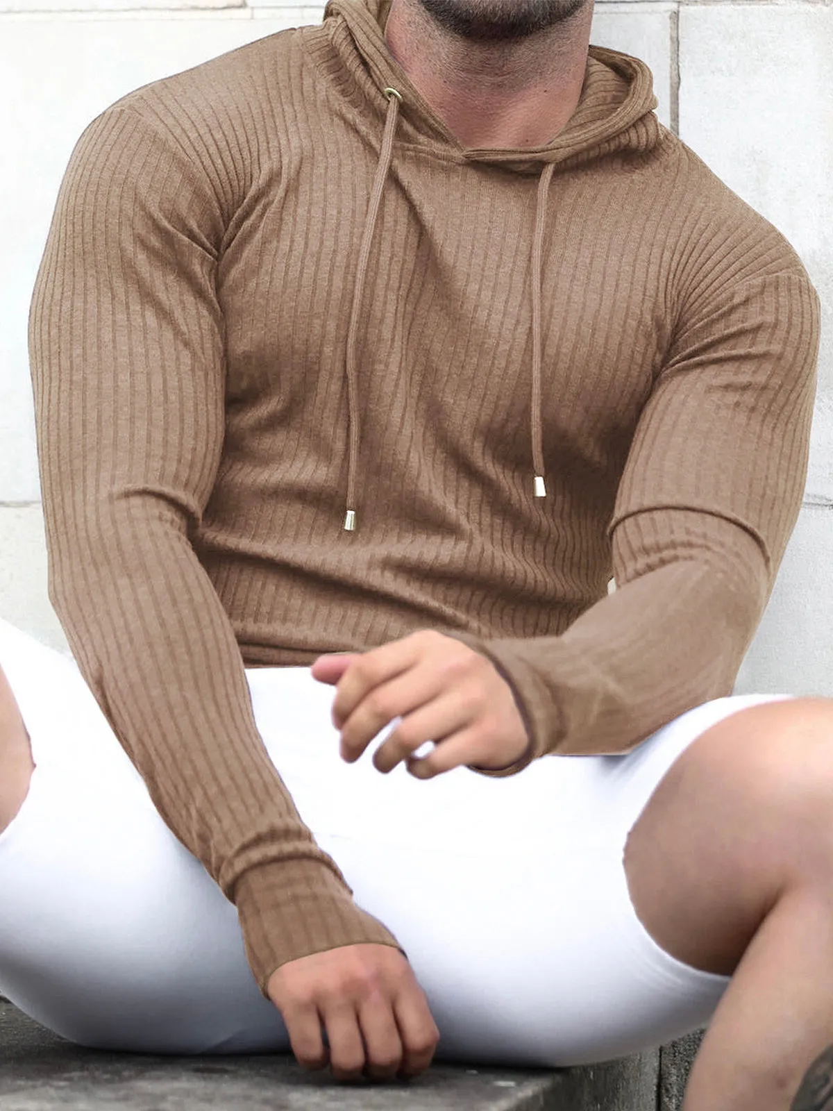 Baselayer Hoodie Stretch Rib Jersey