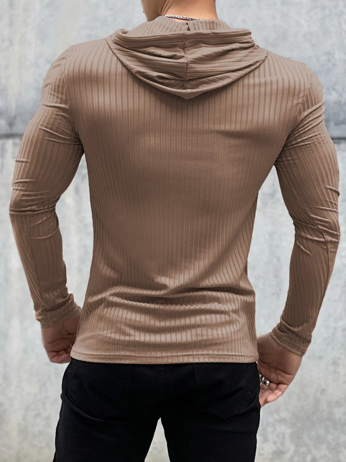 Baselayer Hoodie Stretch Rib Jersey