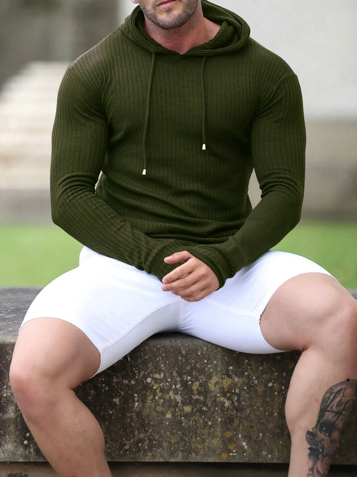 Baselayer Hoodie Stretch Rib Jersey