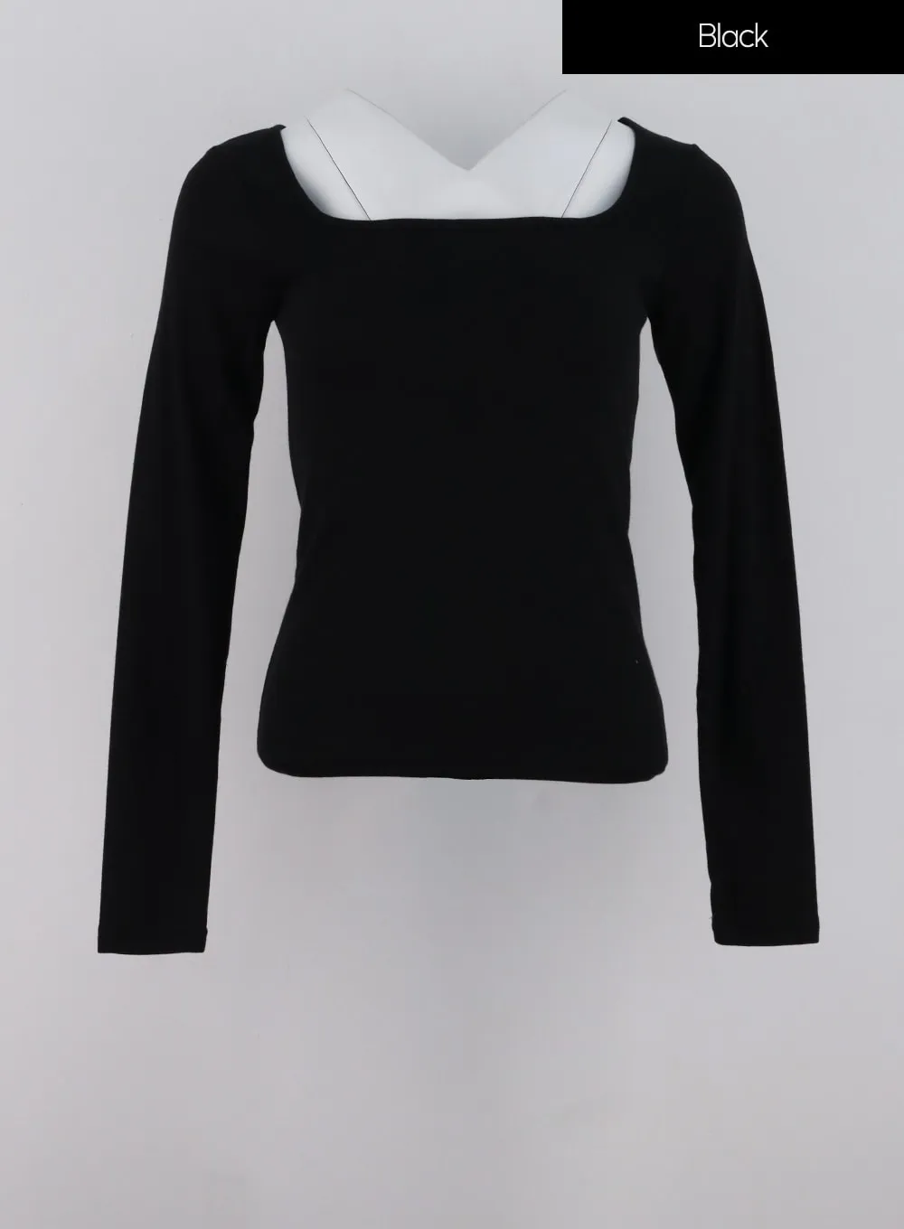 Basic Square Neck Long Sleeve Top IG311