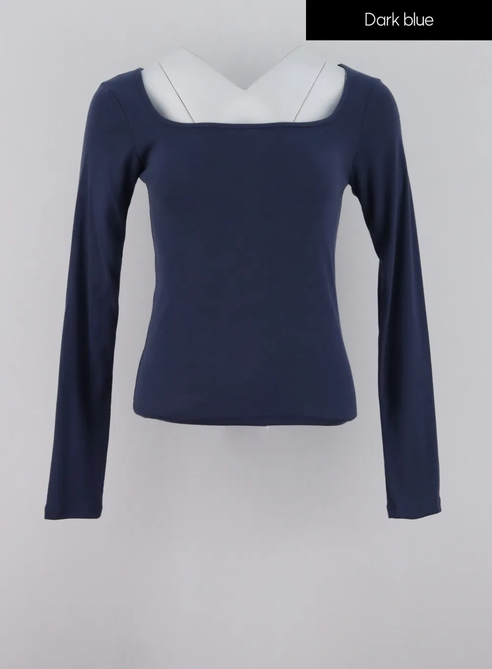 Basic Square Neck Long Sleeve Top IG311