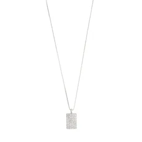 BE crystal pendant necklace silver-plated