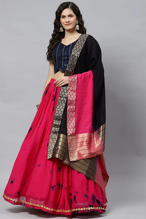 Best Indian Designer Traditional Silk Pink Lehenga Choli Collection