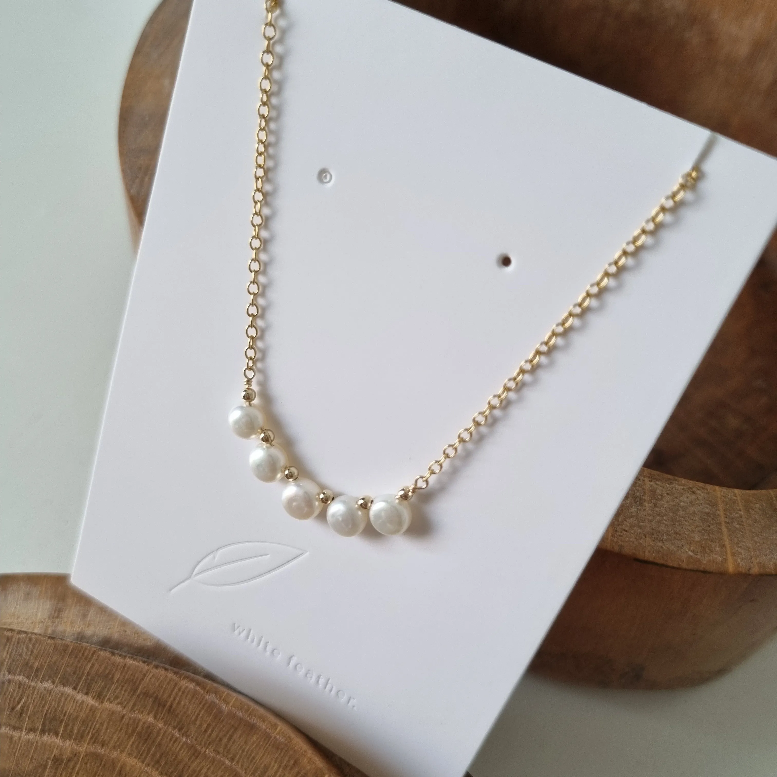 Bliss Necklace / Freshwater Button Pearls