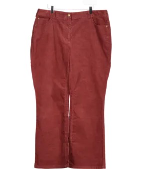 Boden Red Corduroy Wide Leg Jeans UK 18