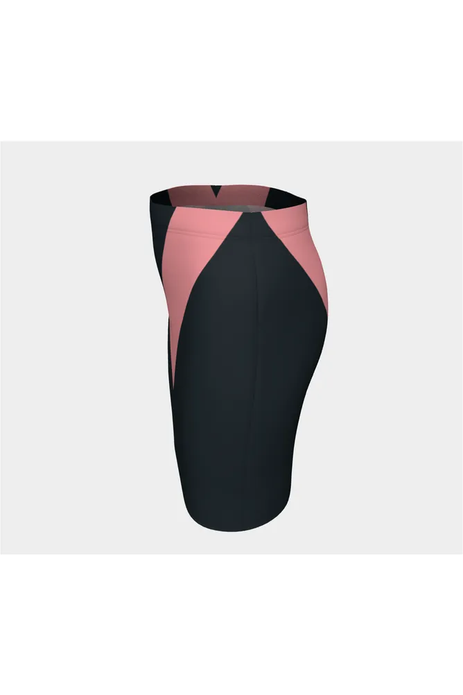 Bold Pink Vee Fitted Skirt