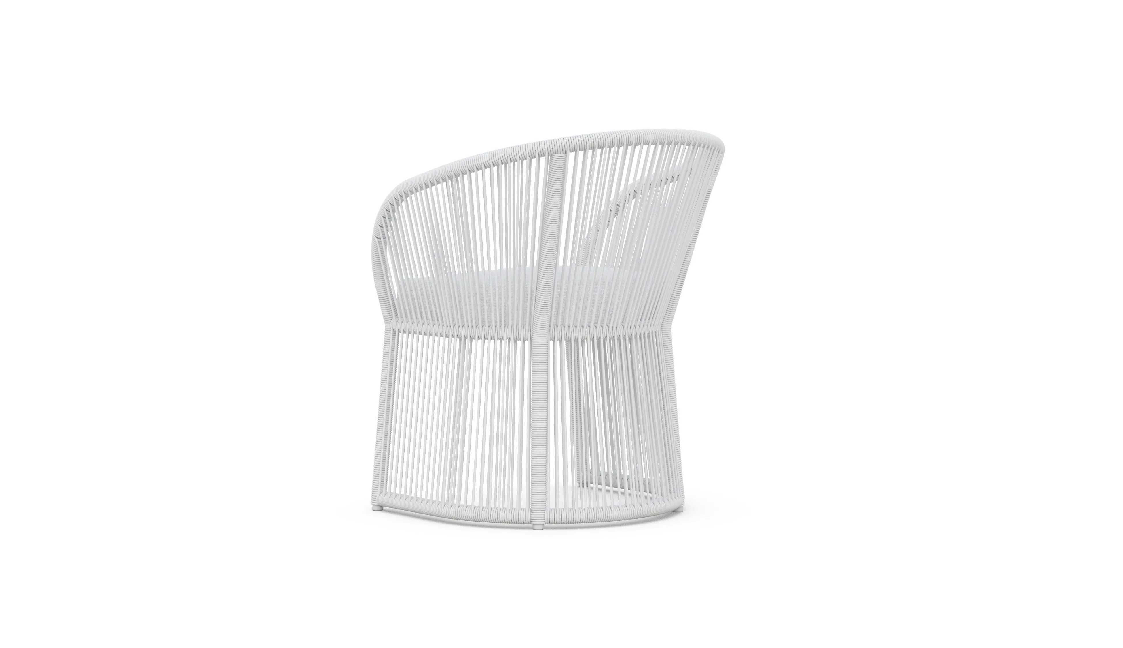 Boulders Beach Carver Chair | White Aluminium & Rope