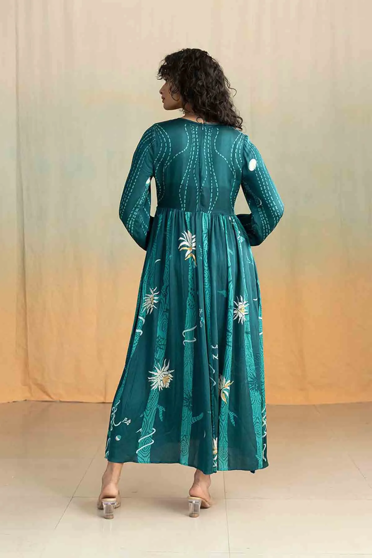 Brahmakamal Maxi Dress (Rich Green)