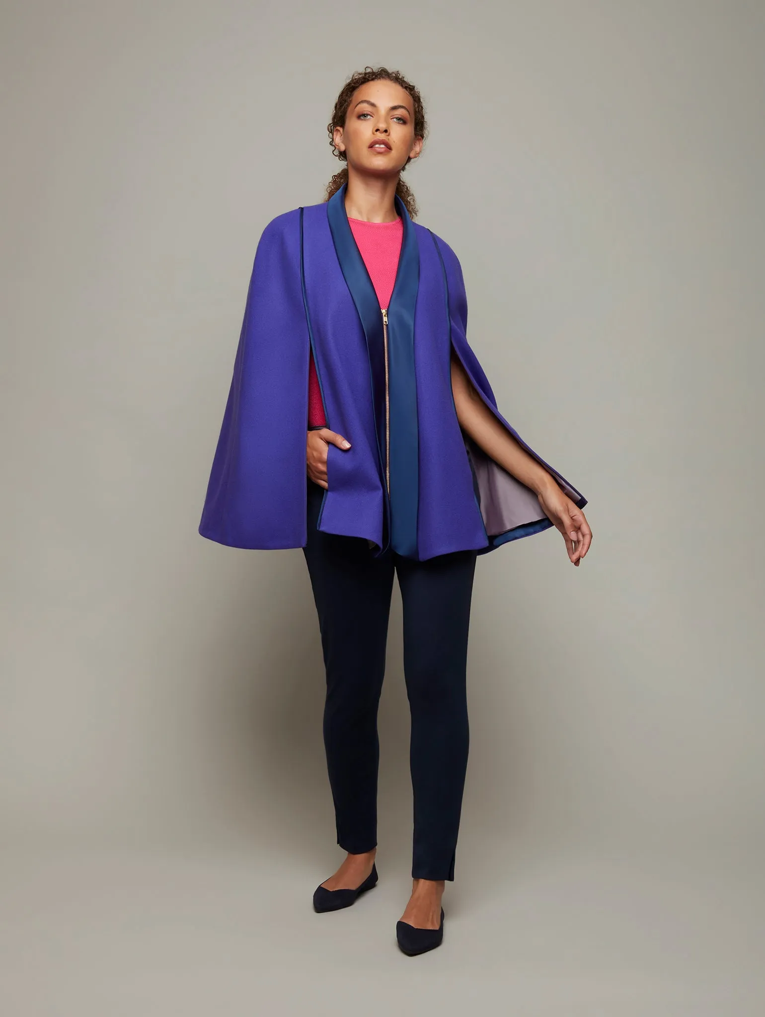 CANOPY | Melton Wool Zip Cape