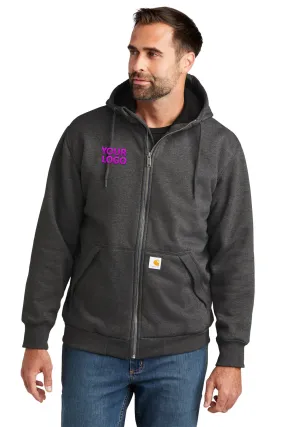 Carhartt Thermal-Lined Custom Zip-Ups, Carbon Heather