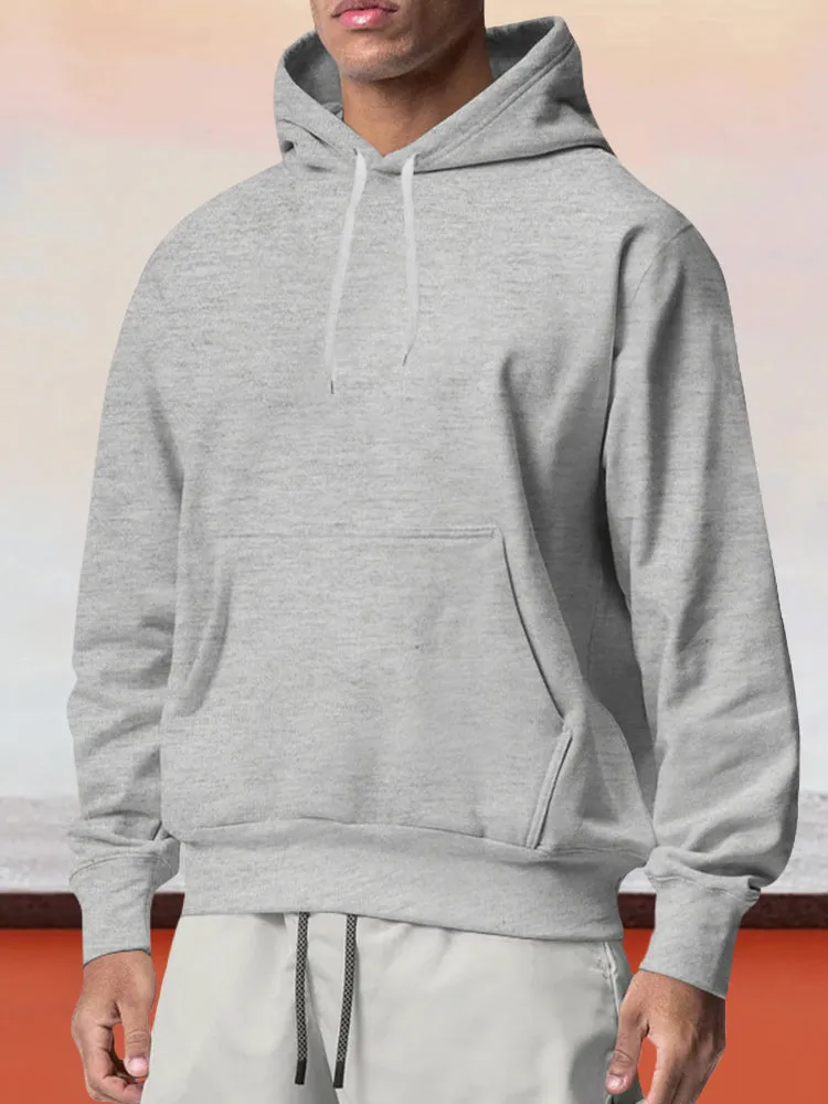 Casual Fleece Pullover Hoodie