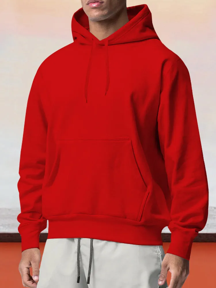 Casual Fleece Pullover Hoodie