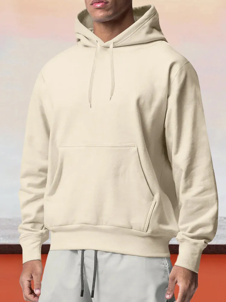 Casual Fleece Pullover Hoodie