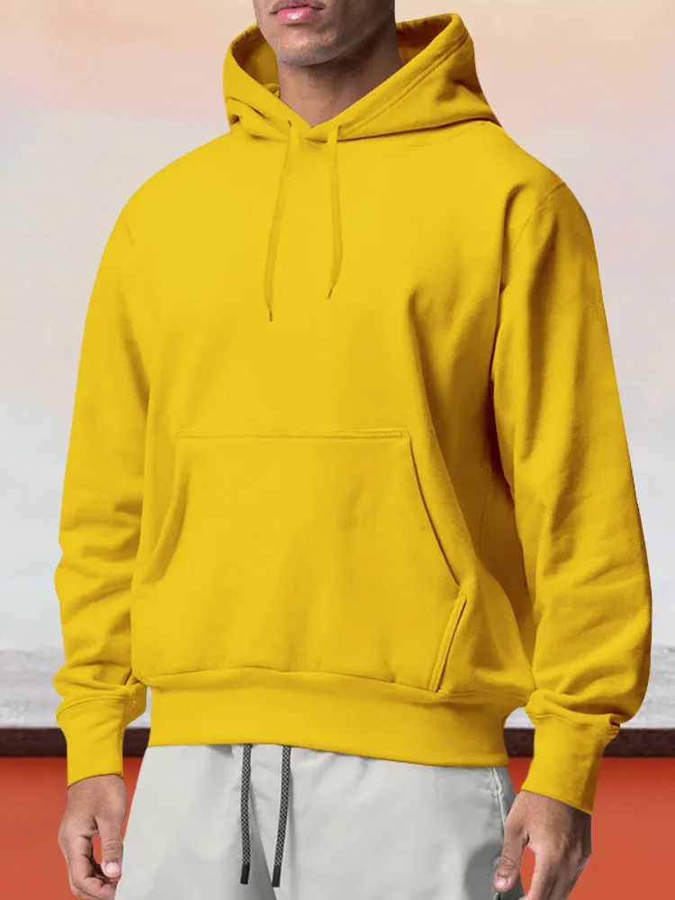 Casual Fleece Pullover Hoodie