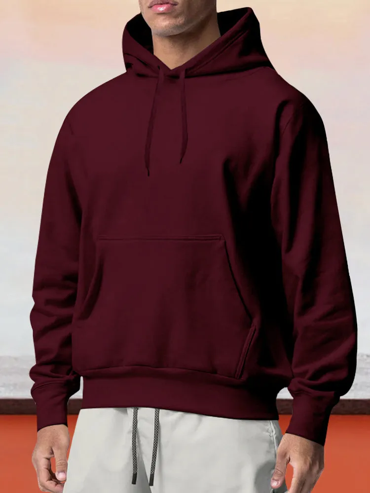 Casual Fleece Pullover Hoodie