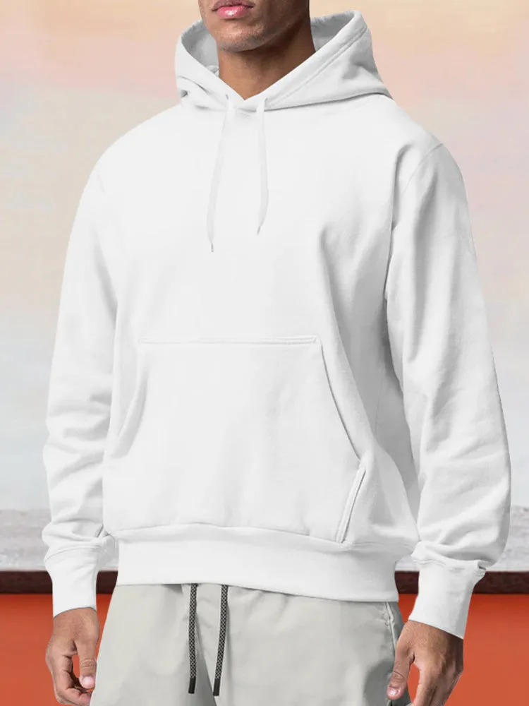 Casual Fleece Pullover Hoodie