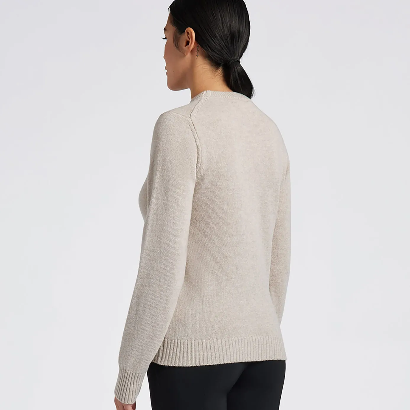 Cavalleria Toscana Pure Wool Crew Neck Sweater - Sand