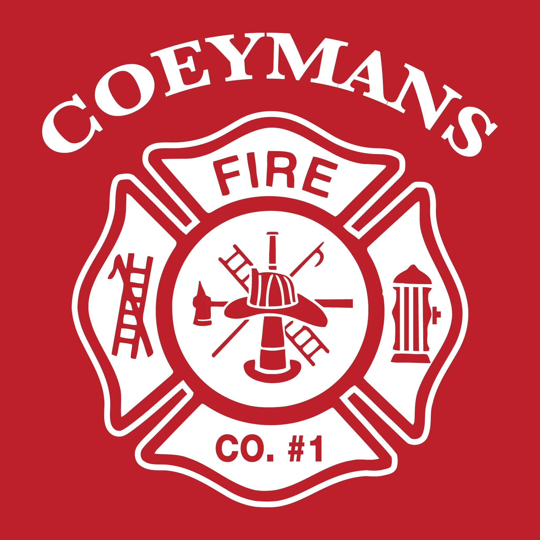 [COEYMANS FIRE COMPANY] Utility Shirt [RED]