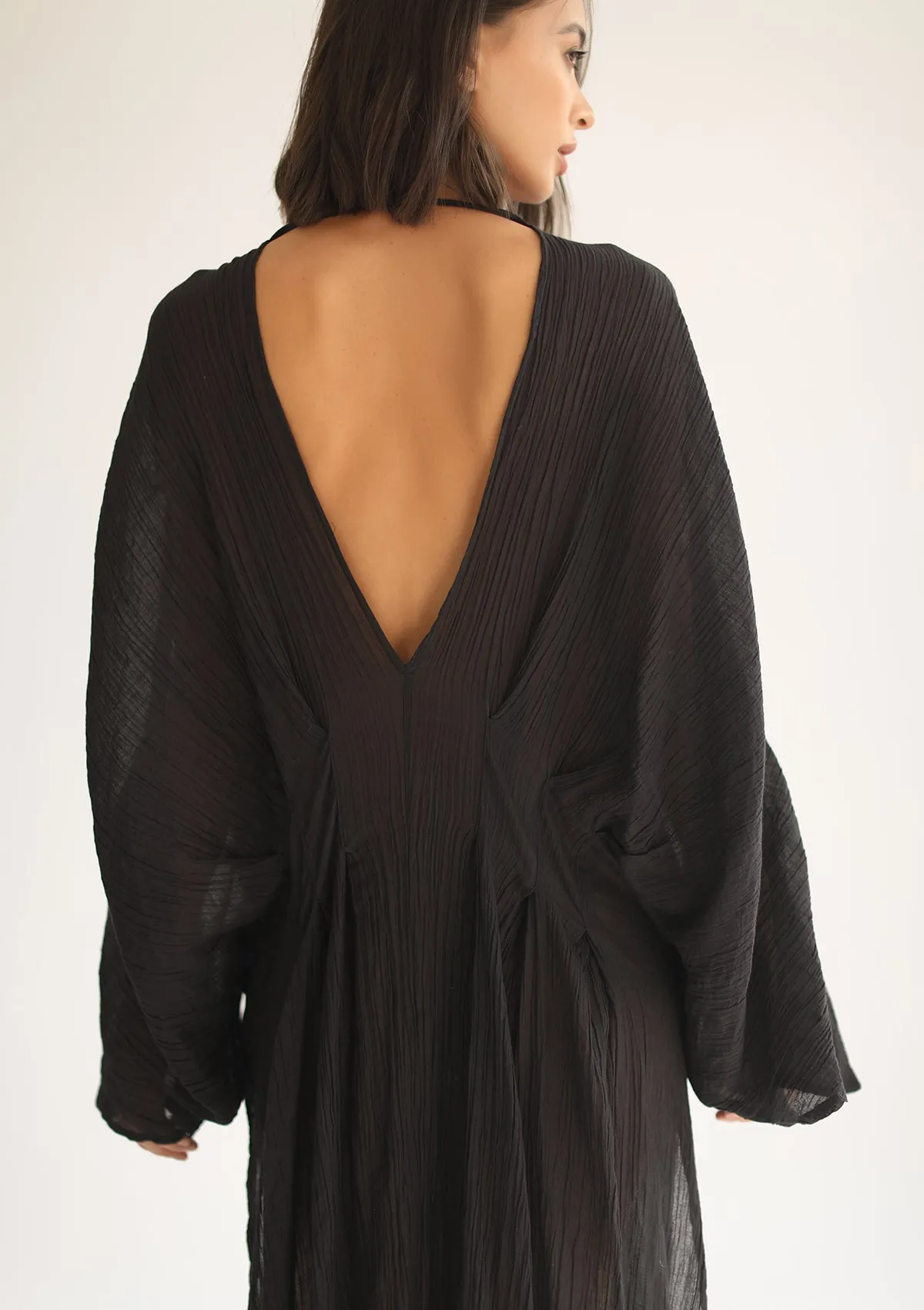 CORA KAFTAN DRESS - BLACK