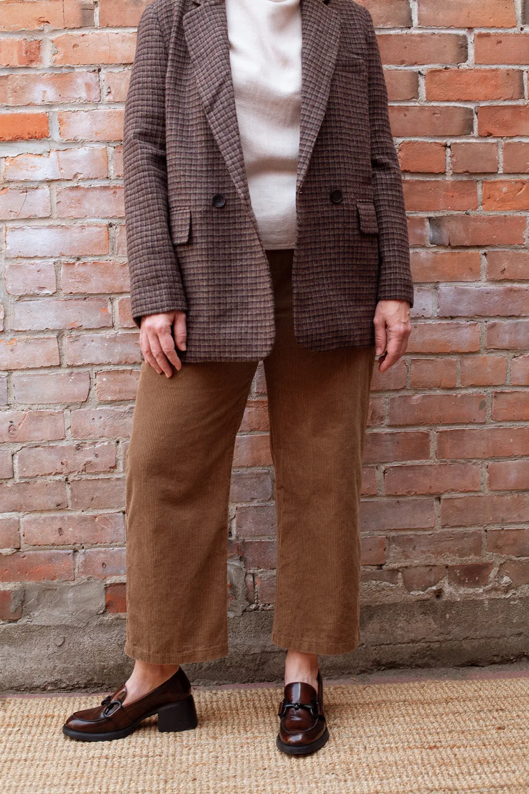 Corduroy Crop Pant in Acorn