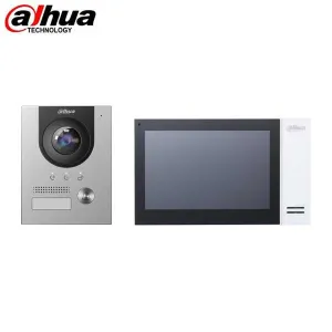 Dahua / IP Intercom Kit / Video Doorbell with Monitor & POE Switch / 2MP / Fixed / 1.9mm Lens / Outdoor / IP65 / IK07 / Active Alarm / Built-in Microphone & Speaker / 5 Year Warranty / DH-KTP0