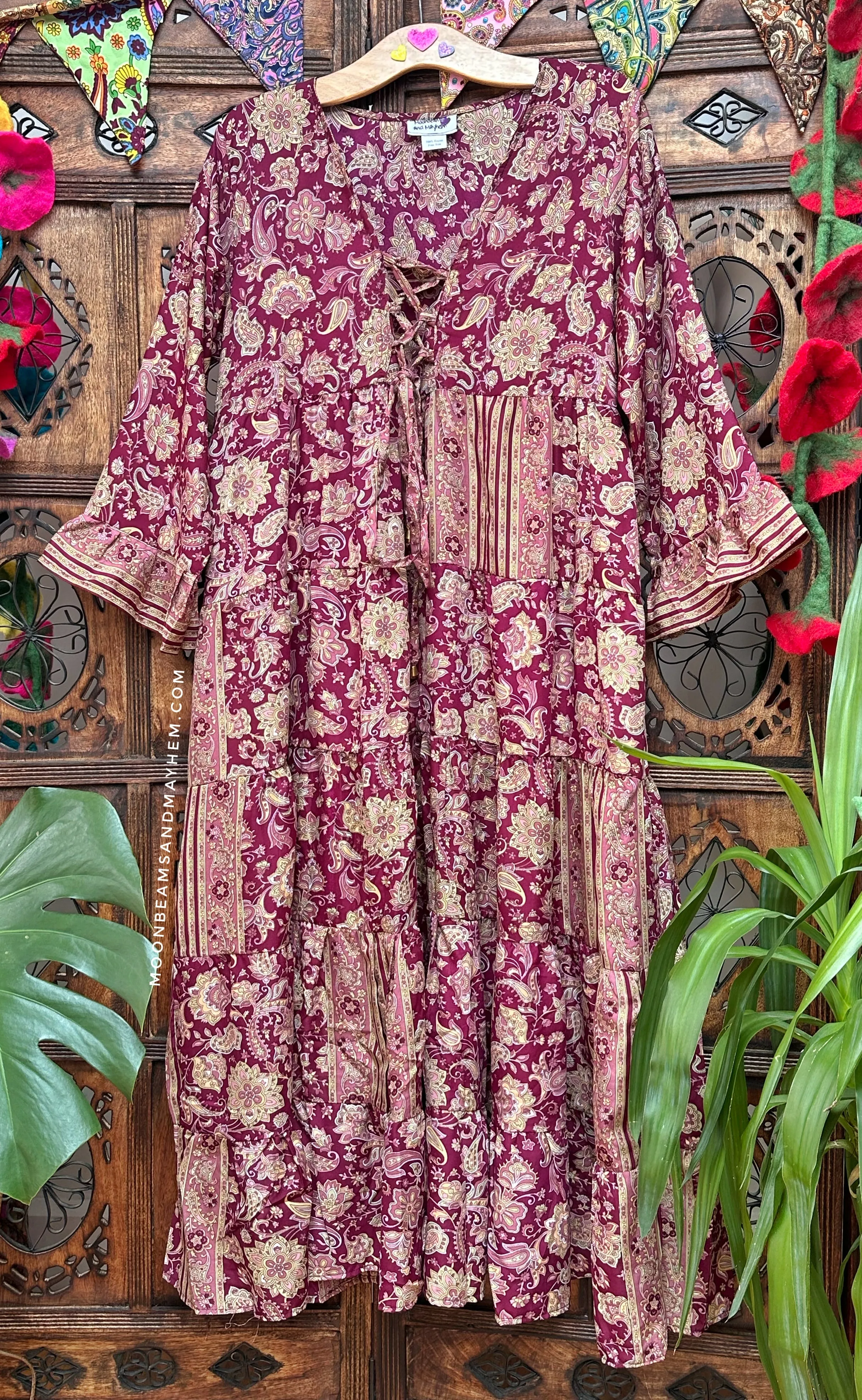 DAMSON DREAM PORTOBELLO ROAD BOHEMIAN DRESS / FREE SIZE