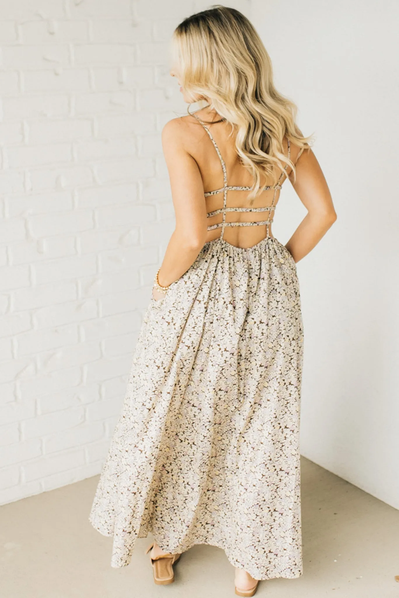 Darcy Open Back Floral Maxi