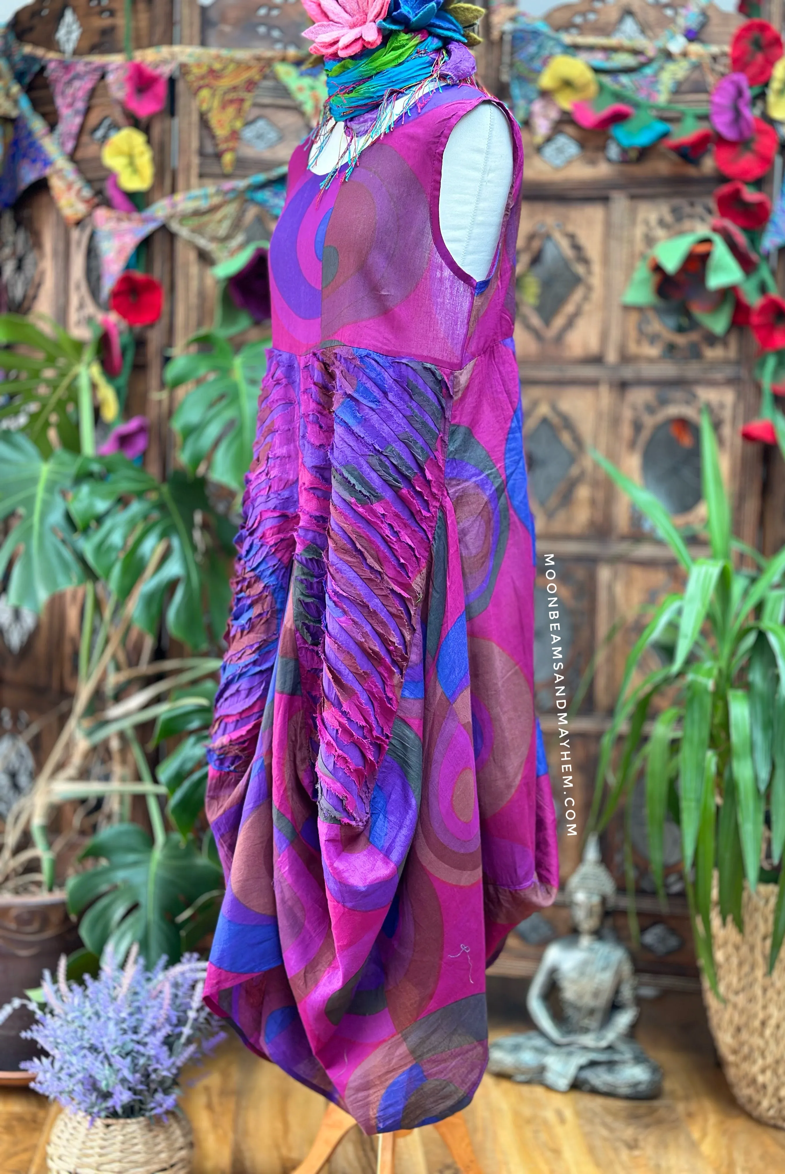 DEEP PURPLE ART DRESS