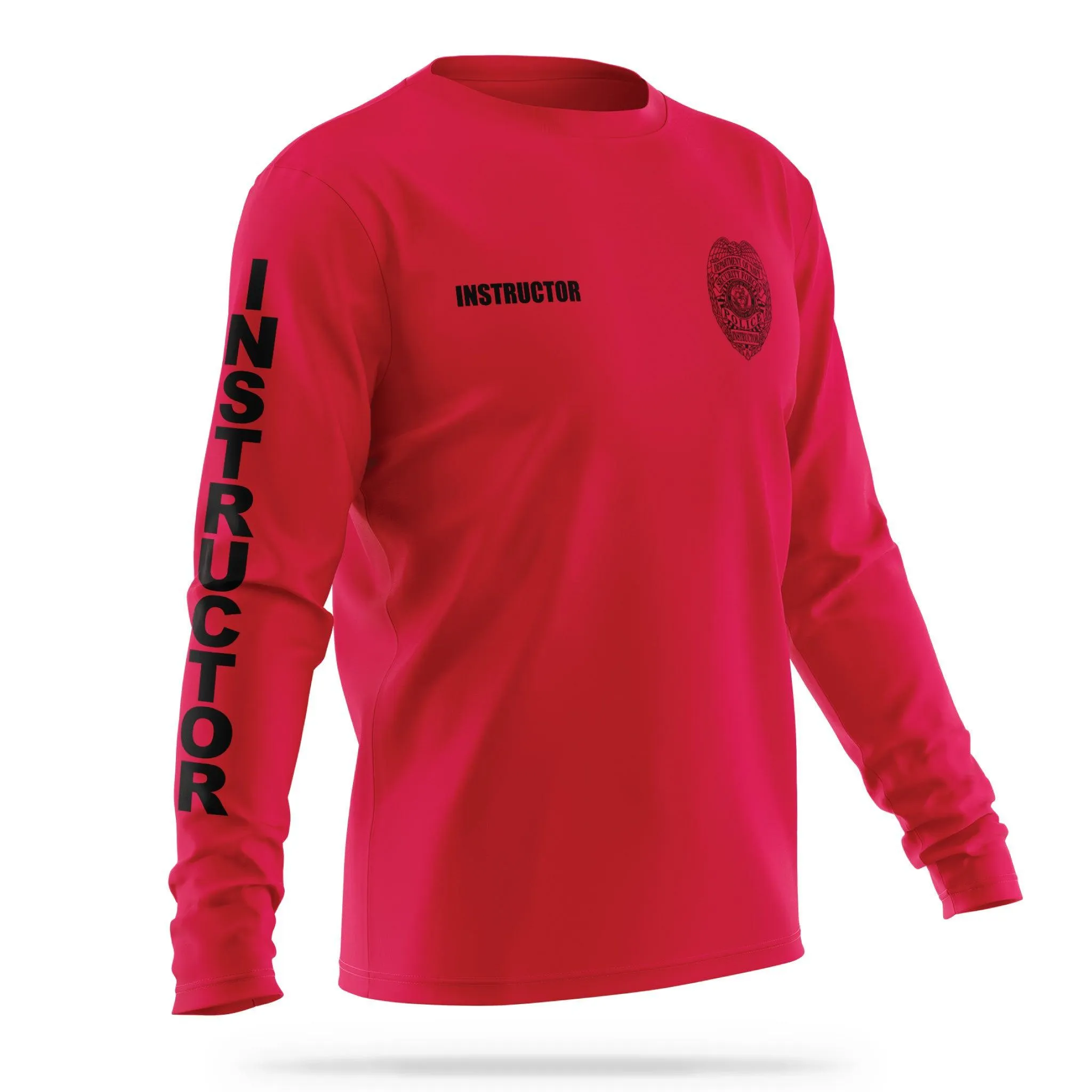 [DEPARTMENT OF NAVY] INSTRUCTOR Utility Long Sleeve Shirt [RED/BLK]