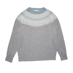 Dorothy Fairisle Crew Neck Jumper - Cenere