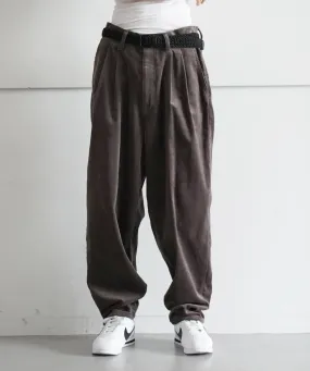 doublet CORDUROY WIDE PANTS "CHARCOAL"