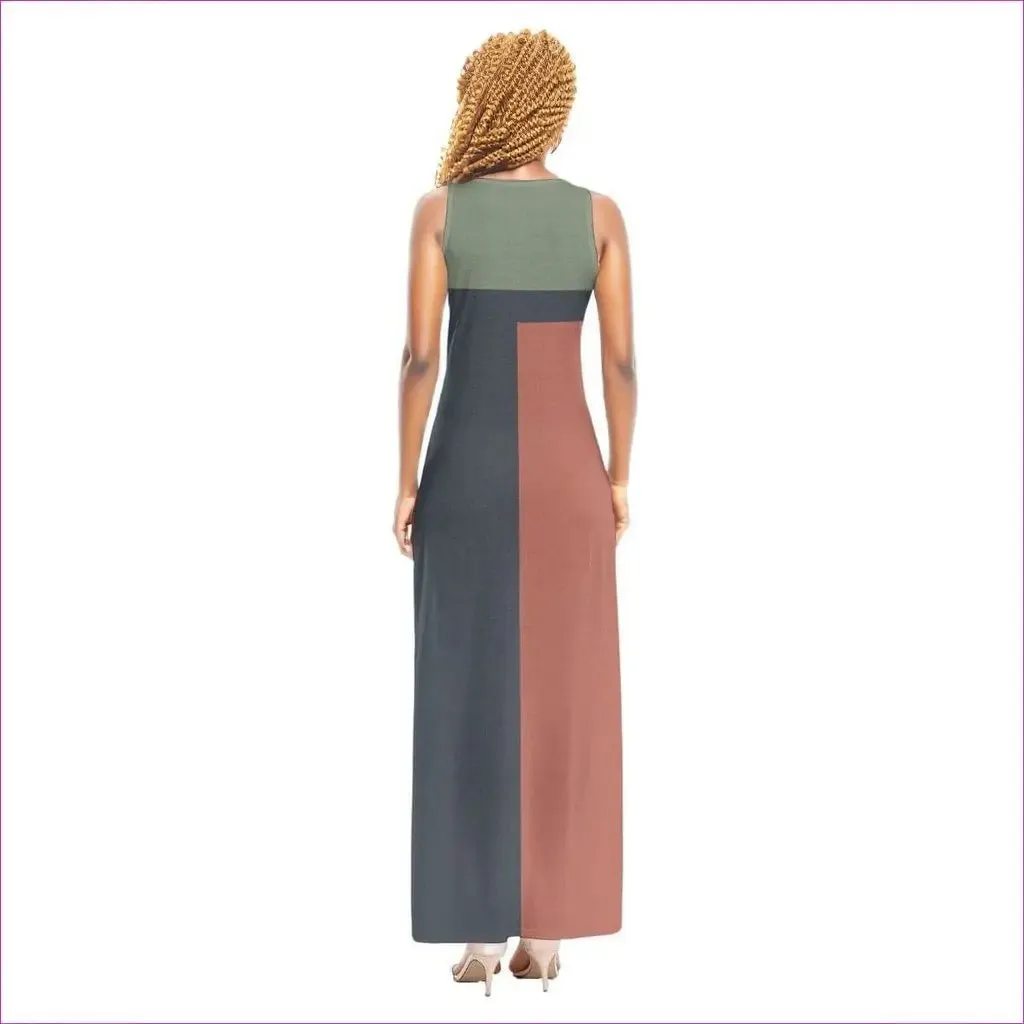 Eclectic Maxi Vest Dress for Women