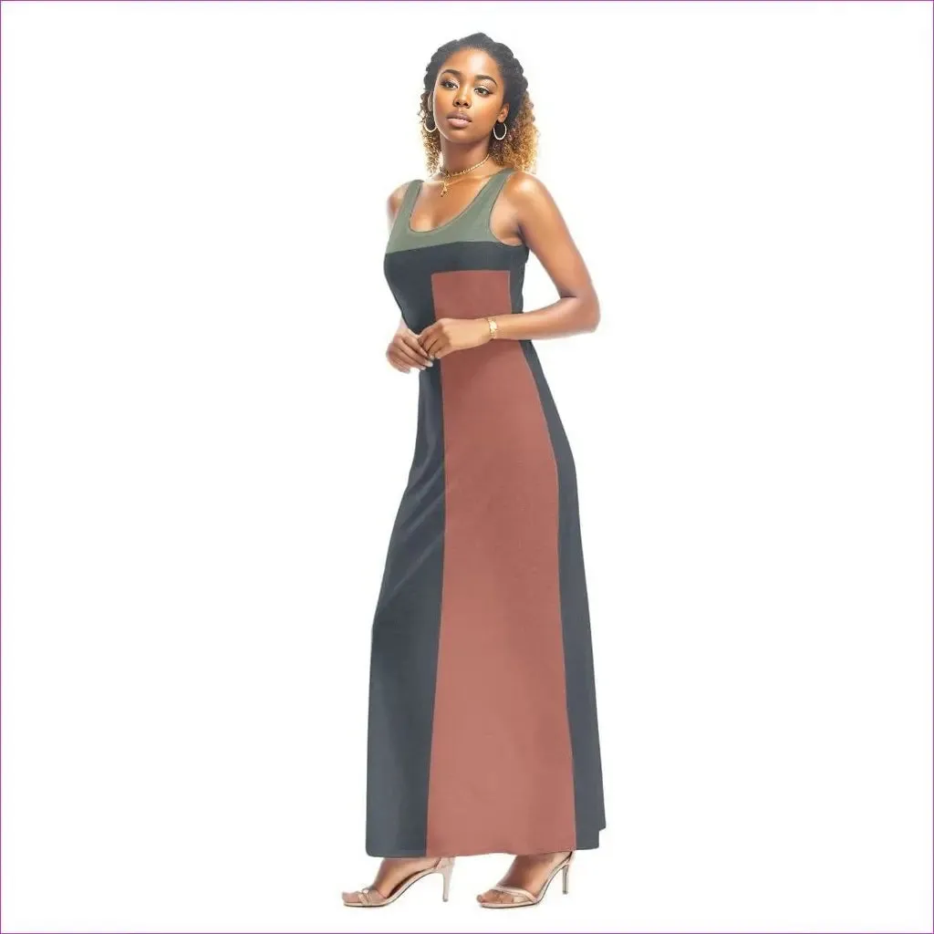 Eclectic Maxi Vest Dress for Women