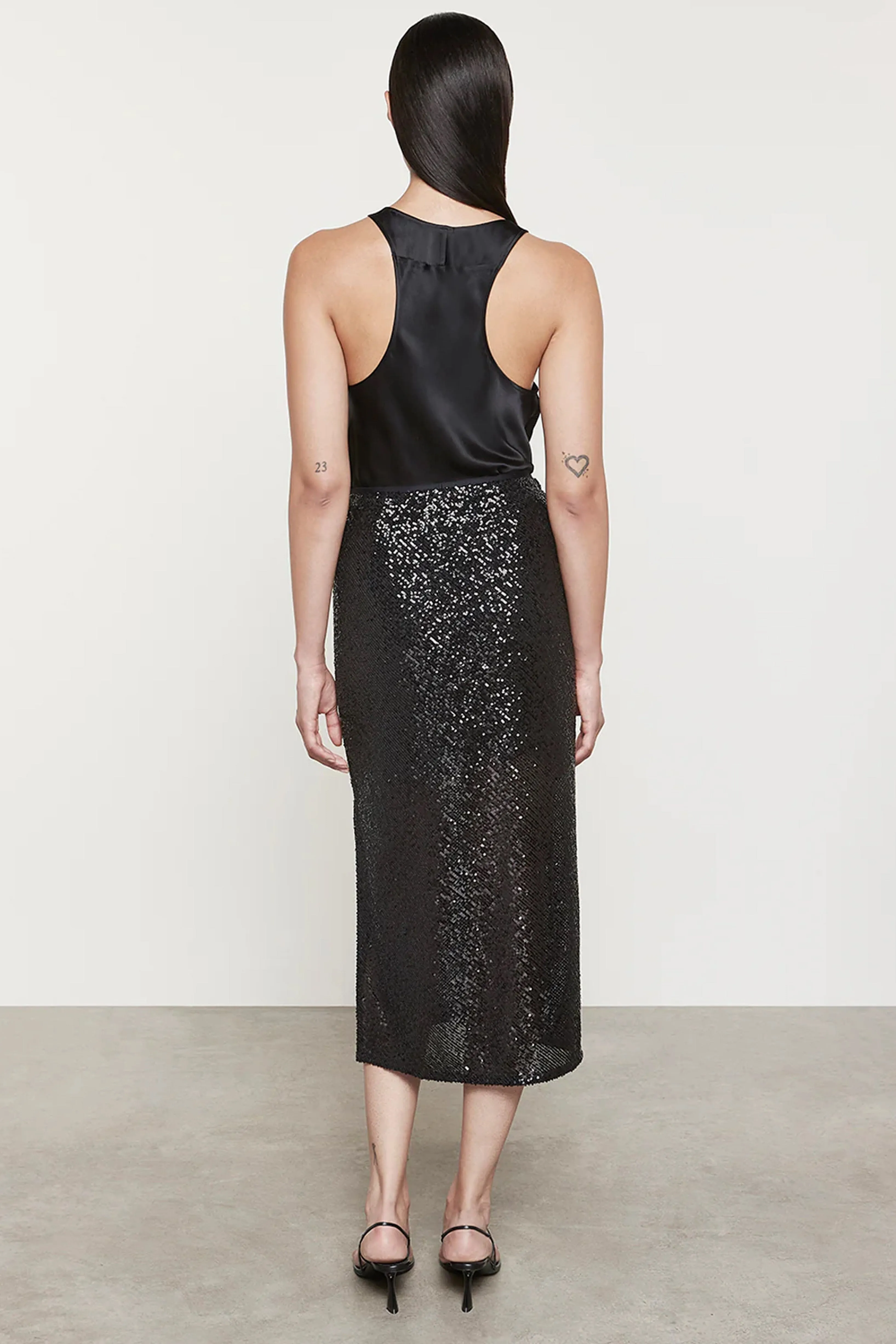 Enza Costa | Sequin Skirt - Black